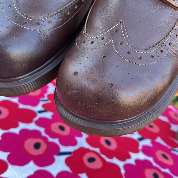 🏴󠁧󠁢󠁥󠁮󠁧󠁿 Dr. Martens MIE Brogue Wingtip Babydoll Platform Y2K Oxfords UK 8 - Picture 16 of 17